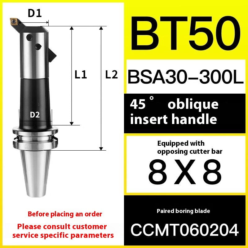 10049 BT40/50-BSA Rough Boring Cutter Holder 45/90 Degree Sleeve Lathe Boring Bar Shandong Denso Pricision Tools Co.,Ltd.
